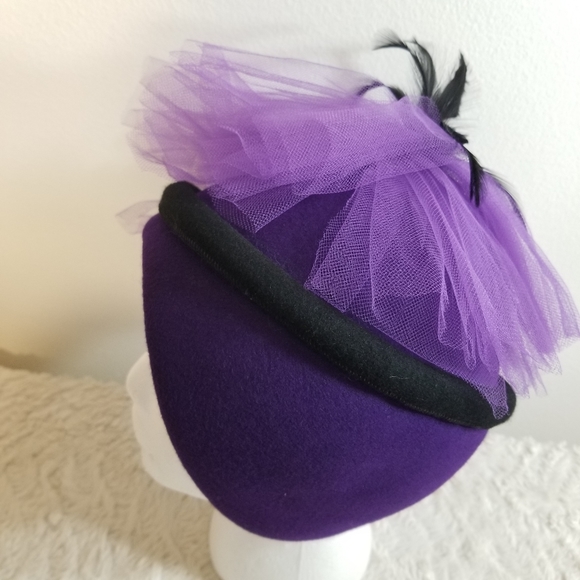 NWT Bollman Hat Co. Purple Doeskin Wool Felt Hat - Picture 6 of 16